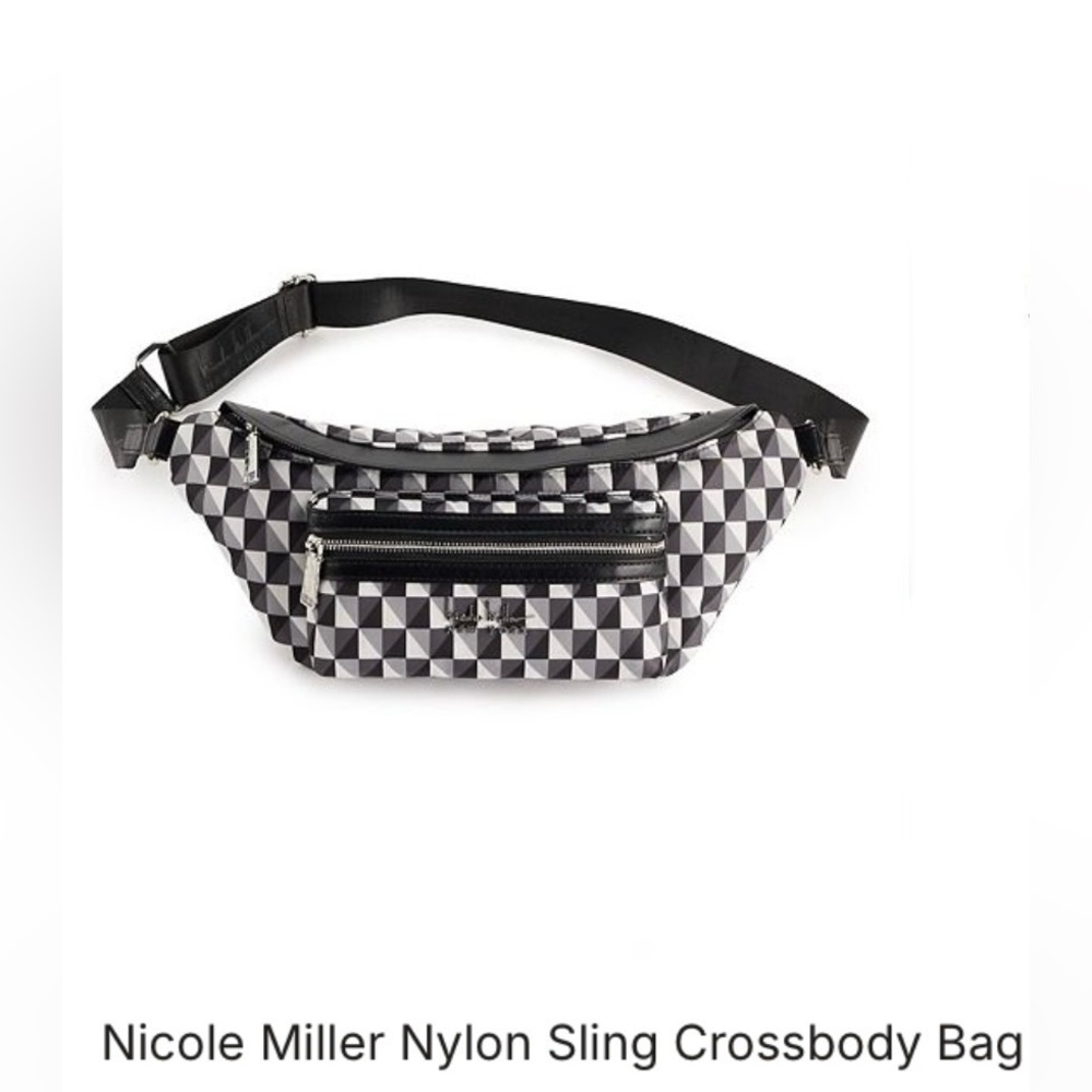 Nicole Miller Nylon Sling Crossbody Bag HOST PICK